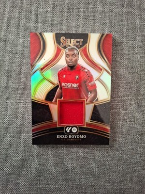 ENZO BOYOMO 2025 SELECT LA LIGA MEMORABILIA PATCH SILVER PRIZM CA Osasuna 