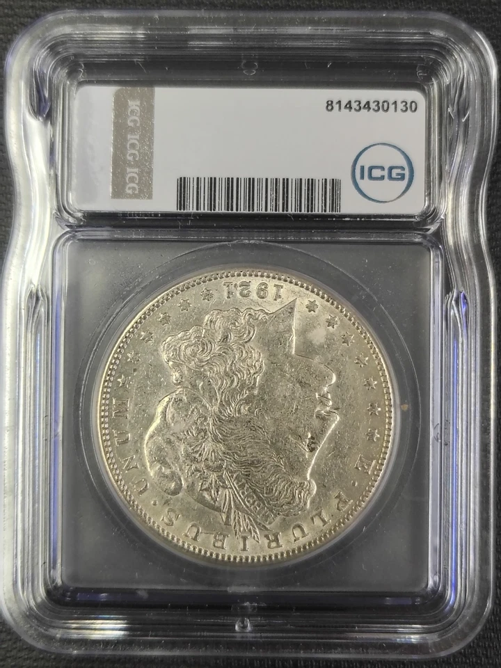 1921-S Morgan Silver Dollar, San Francisco Mint, Last Year Minted - Image 3 of 3