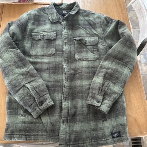 Quicksilver Men’s Jacket Lg Comfort Fit Green/Black video thumbnail