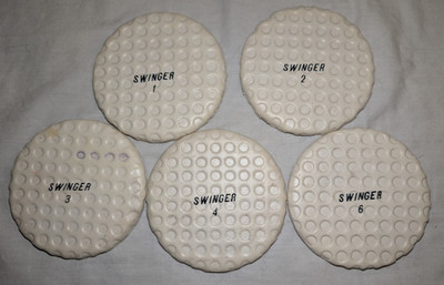 Swinger Golf ball Shape Texture Pattern Coaster Set of 5