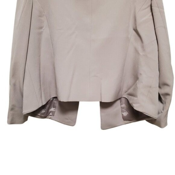 Crop Jacket Split Zipper Cuff Career Neutral Offi… - image 8