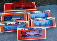 LOT OF 7 O GAUGE LIONEL TRAINS BOXED 6-18907 16538 16424 36556 16396  MORE