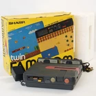 TWIN FAMICOM Console Boxed SHARP AN-500B Tested System New Rubber belt 758668