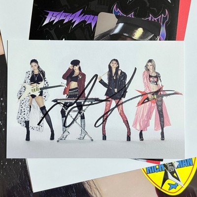 aespa rich man album official signed postcard karina winter