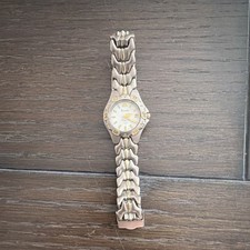 Bulova Two-Tone Stainless Steel Quartz Wristwatch, Silver Gold, Date Indicator