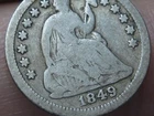 1849 O Seated Liberty Half Dime- New Orleans, VG/Fine Details