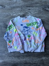 Zara Snoopy And Friends Colorful White Crewneck Size 13-14
