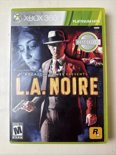 XBOX 360~ L.A. Noire ~Rated M ~ Platinum Hits~ 3 Discs ~ Complete