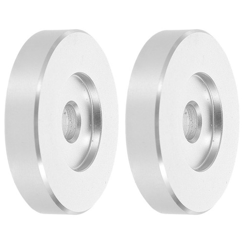 2 Pcs 45 Record Adapters Metal for Turntable Album Aluminum Player - Picture 5 of 20