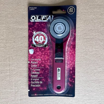 NEW OLFA Original Rotary Cutter 45mm Red Ruby 40th Anniversary