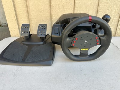 Logitech E-UH9 Momo Racing Force Feedback Wheel & Pedals USB Connection 2005 VTG