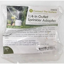 Mister Landscaper 1 Outlet In-line Adapter 1/2” PVC - 1/4” Tubing
