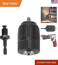 Heavy-Duty Keyless Drill Chuck with 3-Jaw Design for Impact Drivers - 1/2" Mount