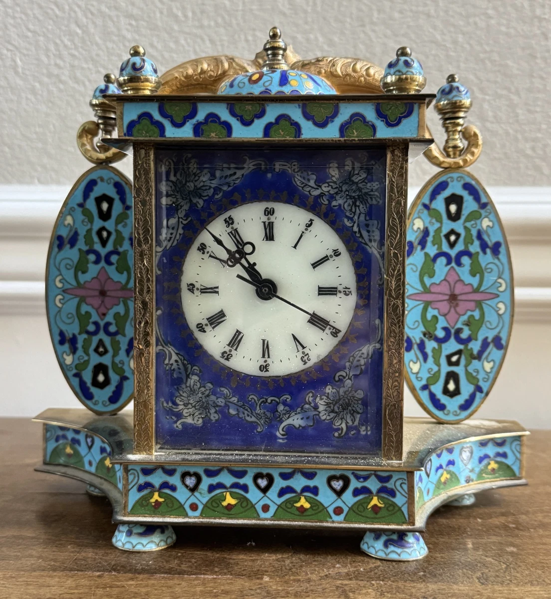 景泰蓝时钟古董时钟| eBay