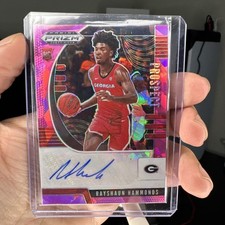 2020 Panini Prizm Draft Pick #PA-RH Rayshaun Hammonds RC Prospect Auto Pink Ice