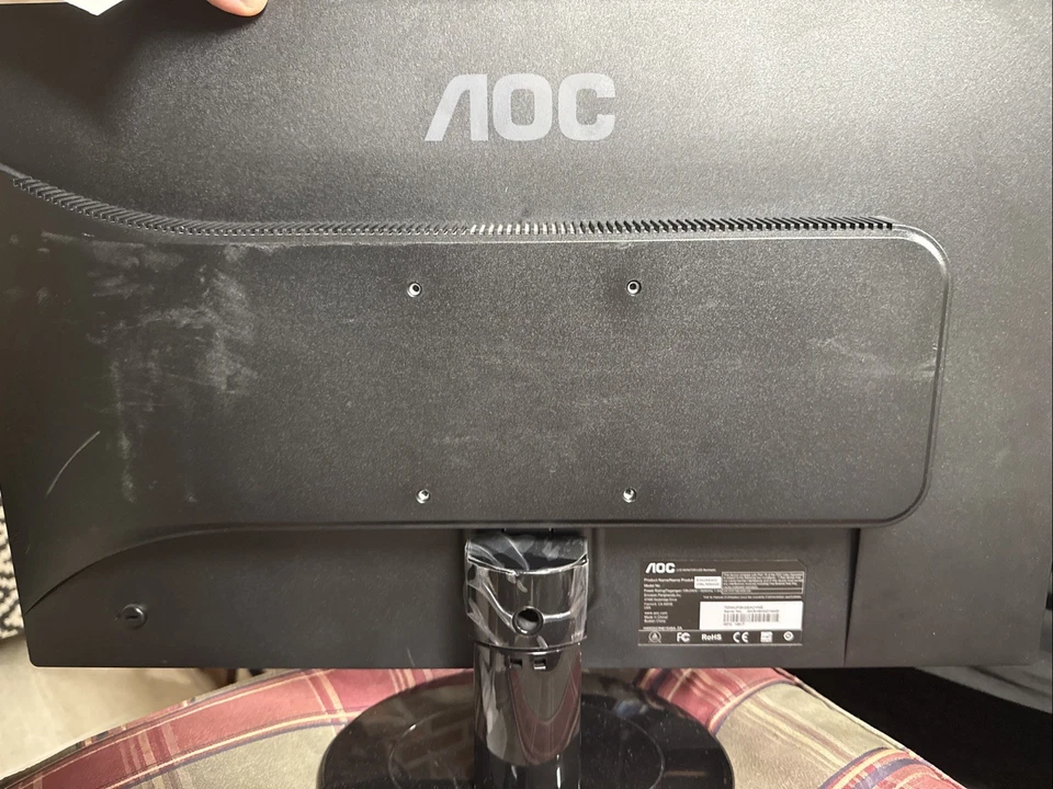 AOC E2425Swd 24” LED LCD Monitor 1080p Full HD 1920x1080 DVI VGA - Tested - Image 2 of 2