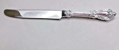ELOQUENCE STERLING SILVER YOUTH/DESSERT KNIFE-SO ORNATE 1953 LUNT FINE