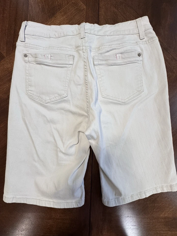 Женские шорты Code Bleu 10 хаки джинсовая ткань бермуды прогулочные карманы челси дамские - Изображение 2 из 4