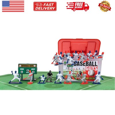 Baseball Guys, Red Gray vs. Blue White, 29 Pieces in Each Set, Includes 2 Tea...