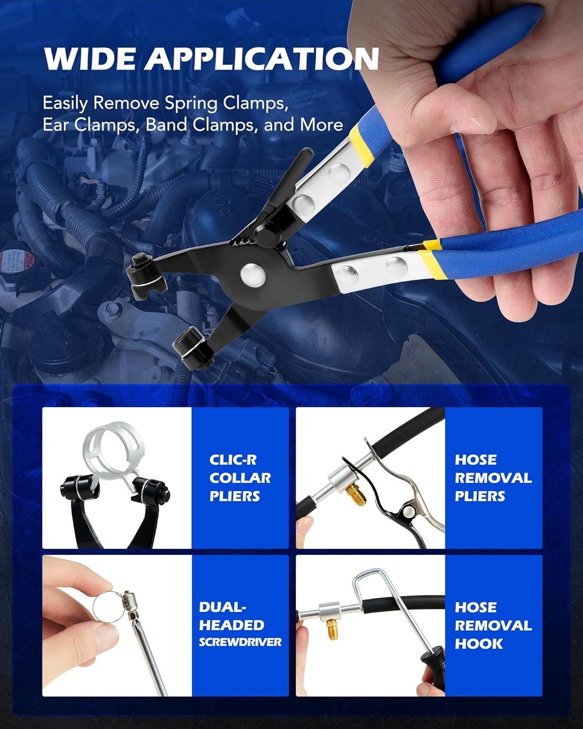 Automotive Long  Hose Clamp Remover