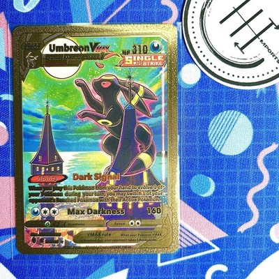 Pokémon Umbreon Vmax Single Strike Gold Foil Holo Textured