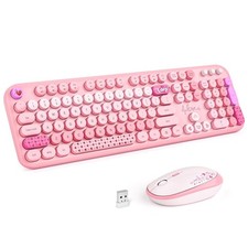 MOFII Wireless Keyboard and Mouse Combo, Full Size 2.4G Plug and Play Typewri...