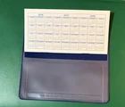 1 NEW Royal Blue VINYL CHECKBOOK COVER W/DUPLICATE FLAP + 1 CHECKBOOK REGISTER