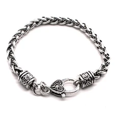 2 or 5PCS Metal Alloy Braid Chain Bracelet, Finished Lobster Clasp Ready to use