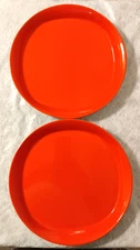 Set of 2 Rachael Ray High Rise Tangerine Dinner 11" Plates H019