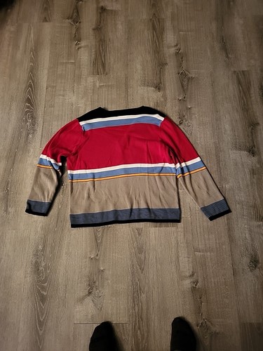 Requirements Muticolor Striped V-Neck Button-Up Cardigan Sweater Womens Size XL - Picture 8 of 14