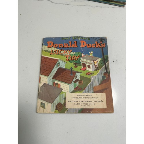 Vintage Childrens Books Lot Woody Woodpecker Donald Duck Fireman Joe - Picture 13 of 14