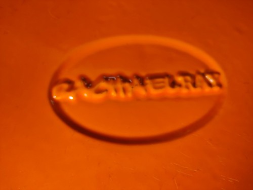Cast Iron 7 Quart Dutch Oven Rachel Ray Orange/White Baked Enamel *Nice* - Picture 5 of 9