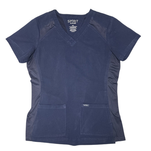 Spirit Scrubs Women's Small SML RN #33489 NAVY BLUE - Picture 1 of 2
