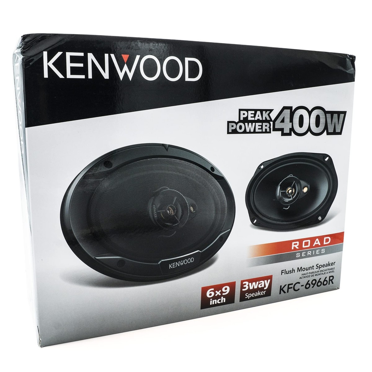 Kenwood KFC-6966R 400 W 3-Way Car Speakers - Black for sale online