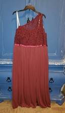 Davids Bridal Bridesmaid Formal Dress Burgundy Wine Size 20, Worn Once