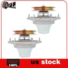 2 Spindle Pulley Assy For John Deere 757 737 F687 Zero-Turn Mower 54" 60" Deck