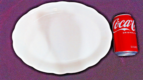HTF LARGE VINTAGE BUFFALO CHINA SCALLOPED EDGE OVAL SERVING PLATTER 12-3/4" USA