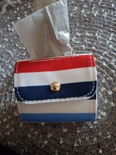 kate spade Striped Dog Waste Bag Dispenser Holder with Refill Bags for Dogs