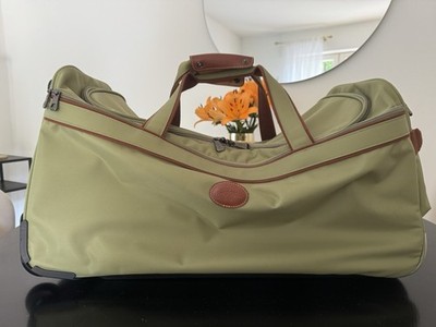 Longchamp Weekender Trolley Bag Reisetasche Tasche grün