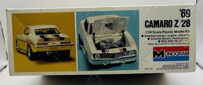 [G2001]モノグラム　Monogram 1/24スケール　カマロ Z/28 Monogram 69 Camaro Z28 1/24 Scale Model kit 2220 Sealed New | eBay