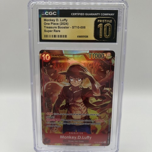 Monkey.D.Luffy (Treasure Booster Set) graded CGC 10 for sale on eBay