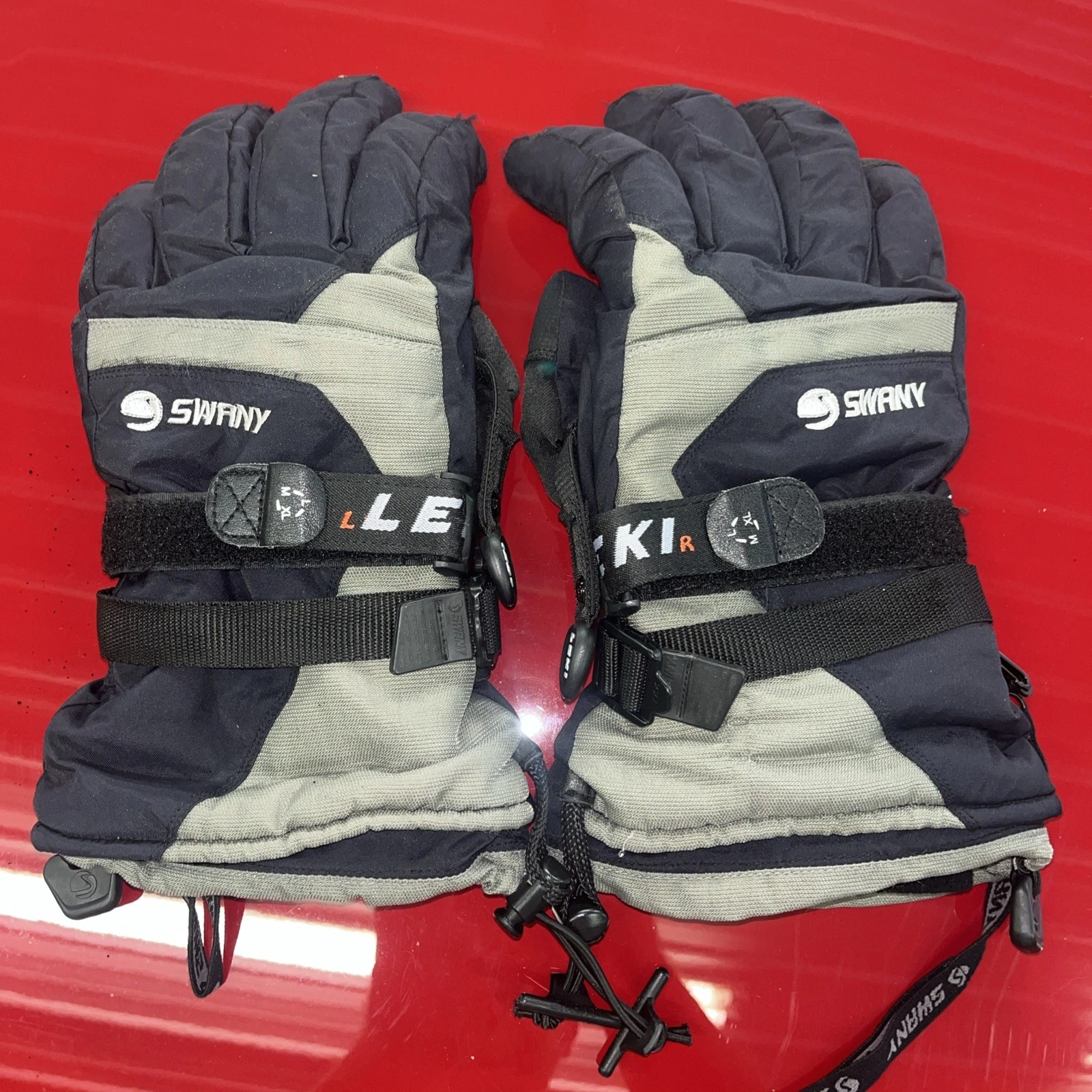 Leather Swany SX-1VX Triplex Men’s Ski Snowboard Gloves Black Extra Large