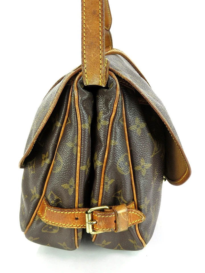 Auténtico Bolso Bandolera Bolso de Hombro Louis Vuitton Saumur 30 Monograma #62004 Foto 4 de 4