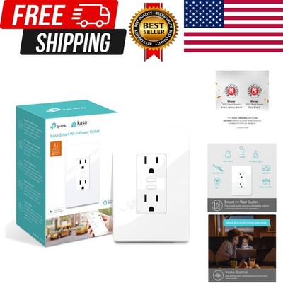 Plug , In-Wall Smart Home Wi-Fi Outlet Works with Alexa, Google Home & IFTTT,...