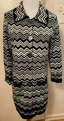 新品タグ付き MISSONI ブラック ニットジャケット サイズ40 Sale!!!!!Women's “Missoni” for Target Black/ White Zig Zag
