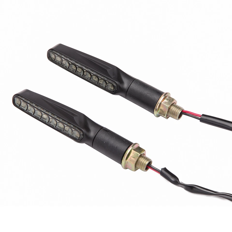 LED Turn Signals Flowing Amber Lights MotorcycleIndicators For Honda Ruckus Grom - Image 3 of 4
