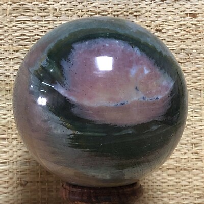 450g Natural Rare Ocean Jasper Ball Crystal Quartz Stone Sphere Healing Reiki