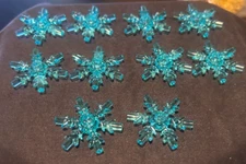New Lego Trans-Light Blue Snowflake lot of 10