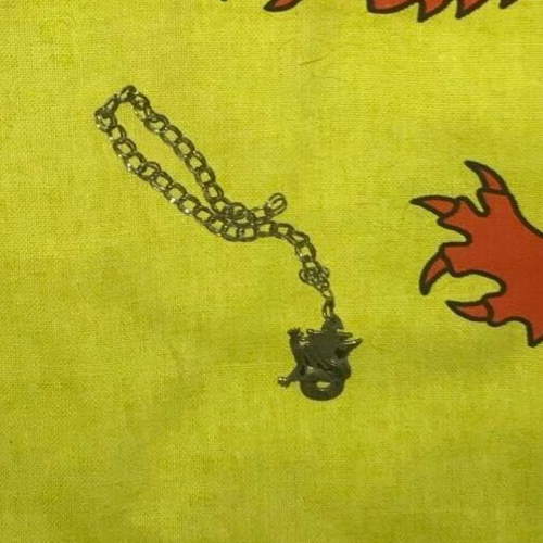 SCOTTISH 925 CHARM LOCKHART TEXTILE SCOTLAND CEUD MILE FAILTE BANNER LION DRAGON - Picture 4 of 11