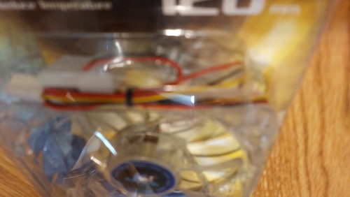 NEW KINGWIN CFY-012LB Yellow LED 120mm Desktop Computer Cooling Case Fan - Picture 4 of 11